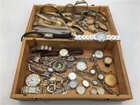 Large Lot of Mens Womens Watches