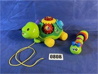 Caterpillar Rattle Toy, Vtech Roll & Learn Turtle