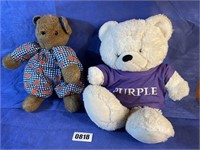 2 Stuffed Bears In Clothes, Dress & T-Shirt