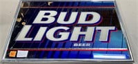 Vtg Bud Light Framed 25x17” Ad