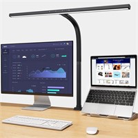 EppieBasic LED Desk Lamp  24W  6 Modes  Black