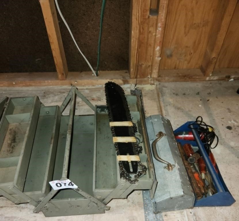 2 METAL TOOL BOXES & CONTENTS