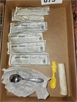 LOT OF MICKEY MOUSE SILVERPLATED CEREAL SPOONS