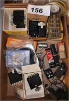 LOT VARIOUS RELAYS & SCANNER CRYSTALS