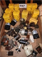 LOT VARIOUS ELECTRICAL ITEMS- PLUGS-