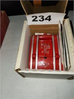 NOS EDWARDS PULL FIRE ALARM BOX W/ BOX