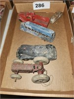LOT METAL CARS,  TRUCK, BUS TRACTOR- ALL SHOW
