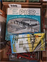 HO GAUGE PIER SET, TELEPHONE POLES