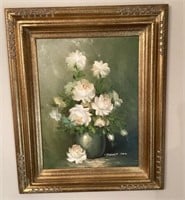 18x22 floral oil painting