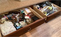 Contents of 2 drawers in kitchen