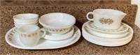 Butterfly Gold Corelle and Pyrex dish lot