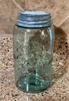 Blue Mason jar