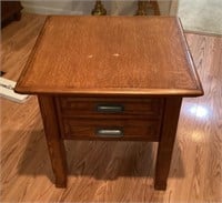 Mission oak style end table