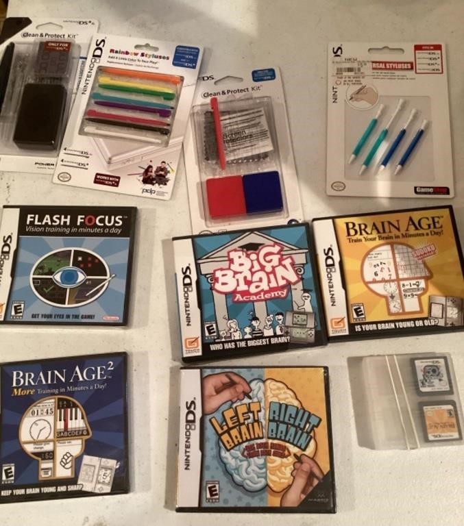 Nintendo DS accessories and games