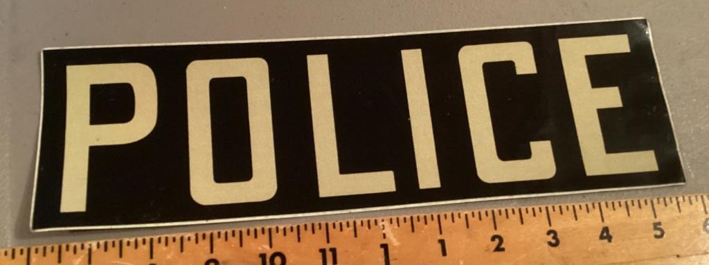 Police bumper sticker