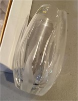 6" Mikasa frosted glass vase