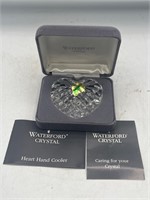 Waterford Crystal heart hand cooler