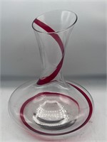 Swirling Red Open Decanter By Pier 1