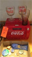 Coca-Cola reproduction radio ,glasses