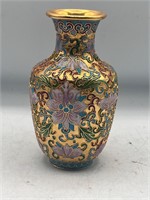 Vintage Miniature Cloisonne Enamel Bud Vase