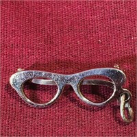 Eyeglasses Sterling Silver Charm
