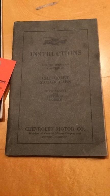 1923 Chevy motor car book, early radio star album