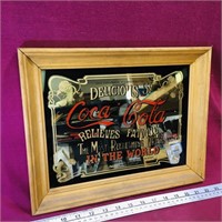Coca-Cola Advertising Wall Mirror (Vintage)