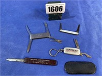 4 Small Pocket Knives/Multi-Tools, 2/Advertising