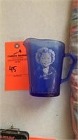 Blue Shirley Temple pitcher
