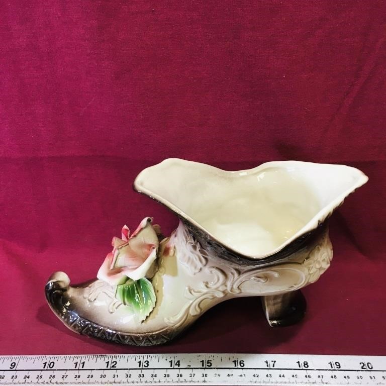 Porcelain Shoe Planter (Made In Italy)