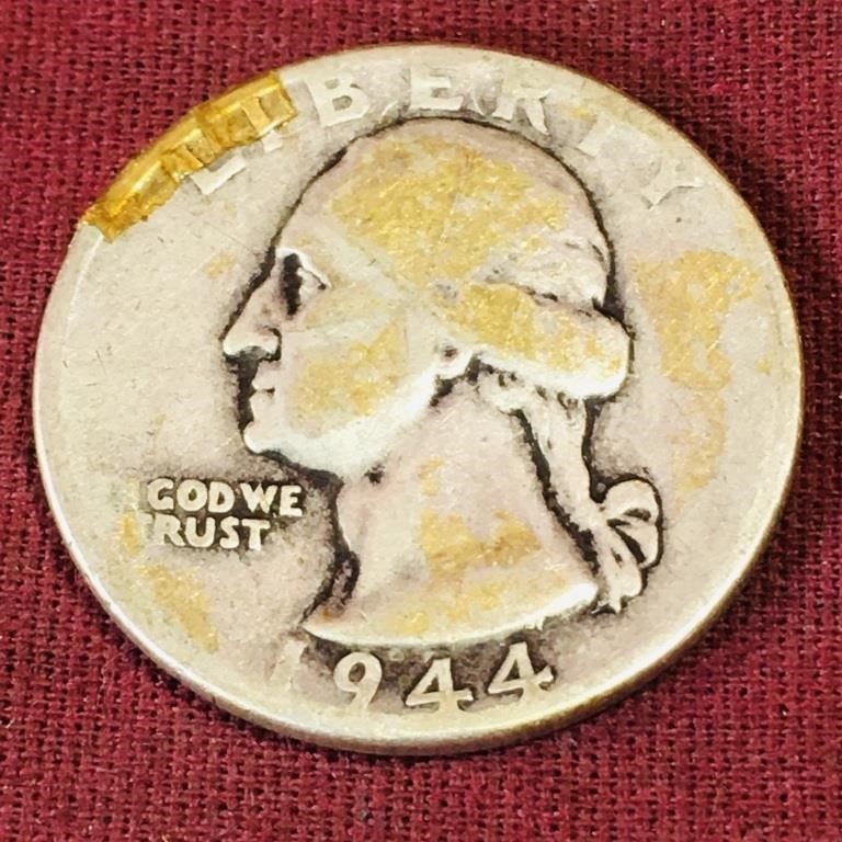 1944 United States Quarter Dollar Coin
