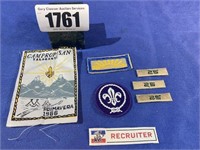 Boy Scout Badges, 3-25, Arrow/Sun, Purple,