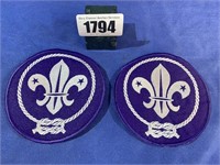 Scout Badges, Large Purple X 2