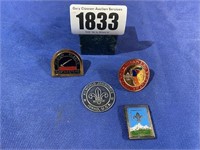 1967 World Jamboree Coin & Clip, 2 Bolos,