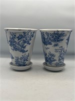 Mid Atlantic pottery blue & white