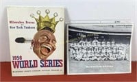1956 World Series program  Milwaukee Braves vs