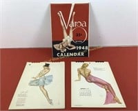 (2) 1946 & 1947 Vargas girl calendars