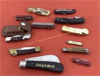 Lot of pocket knifes