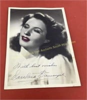 Vtg Barbara Stanwyck autographed picture  No COA
