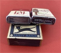 (2) Vtg lighters and Blackcat saftey matches