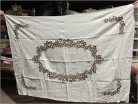 TABLE CLOTHS ONE WITH CUT OUTS SOLID WHITE 68" X