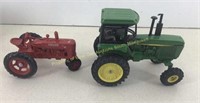 Vtg Farmall & John Deere toy tractors  Farmall