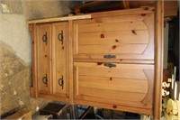 Broyhill Pine Armoire with 2 Drawers