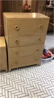 Mid century blonde chest of drawers