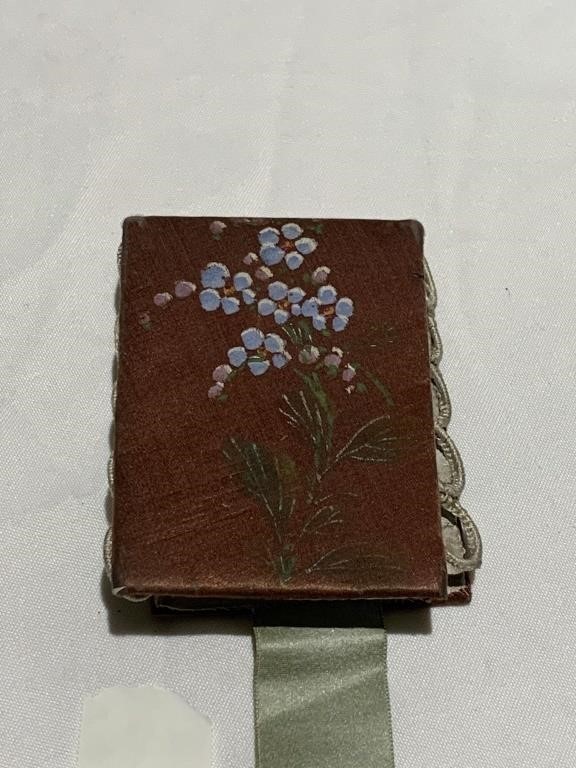SATIN WRAPPED CIGARETTE CASE HAND DECORATED