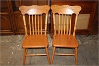 2 Pattern Back Chairs