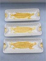 Vtg by Shafford  Ceramic Corn On The Cob Dishes