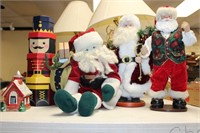 Lot of Christmas Decor-Santas & More