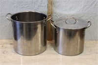 2 Stainless Stock Pots
