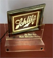 * 1940's Schlitz Beer cash register sign